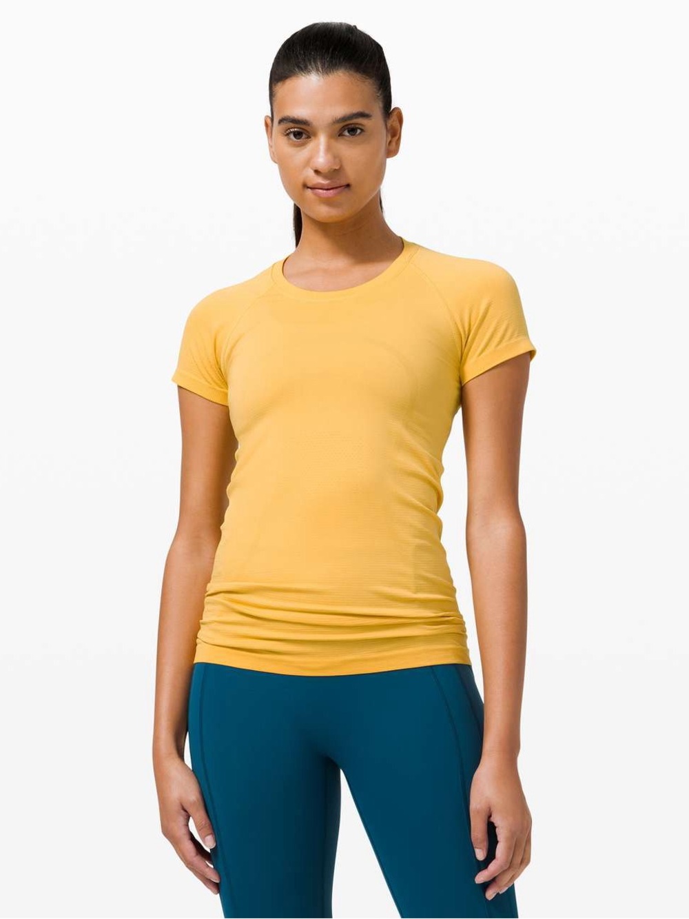 Lululemon Swiftly Tech Short Sleeve Wheat Yellow / Wheat Yellow (FLAWED) see pic